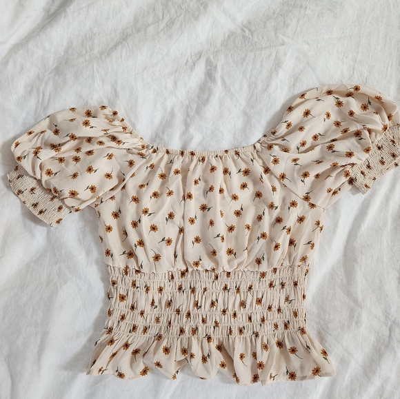 NWT Sunflower babydoll short sleeve cute top - Picture 10 of 10